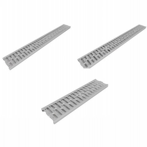 Modular 100 grates: Stainless slotted
