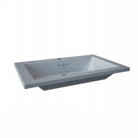 Perrin & Rowe top mounted basin- hole on back ledge 