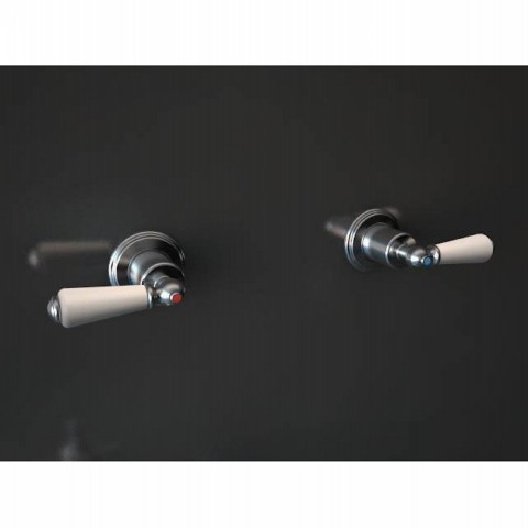 The English Tapware Company - Bath / Shower Taps - Perrin & Rowe Wall valves with lever handles