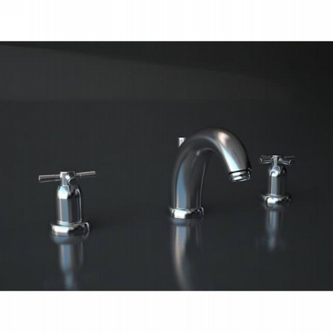 Perrin & Rowe Contemporary three hole basin set