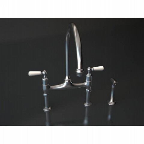 Perrin & Rowe Ionian - bench mounted with levers & spray rinse