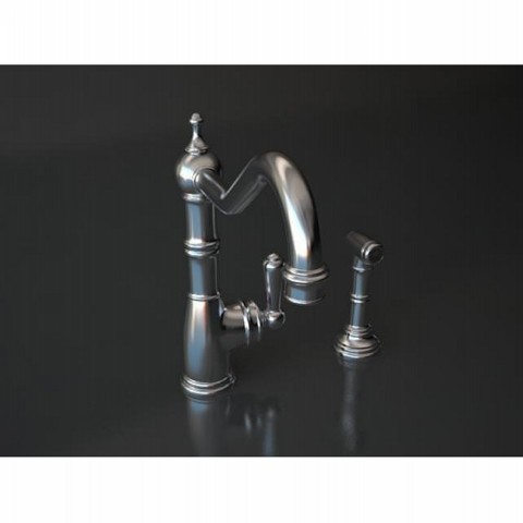Perrin & Rowe Aquitaine kitchen tap with spray rinse