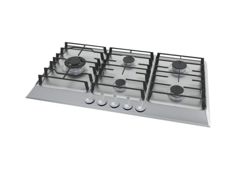 90cm Gas Cooktop in Stainless Steel 