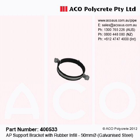 AP Support Brackets with Rubber Infill