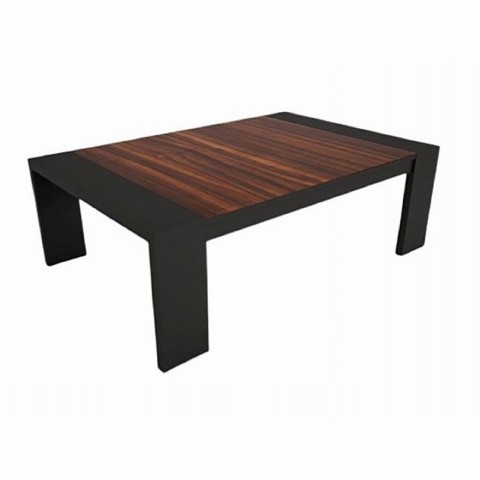 Black and Wood Dining Table