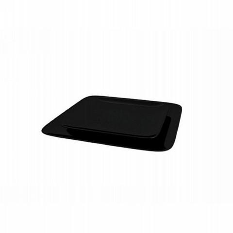 Black serving plate 