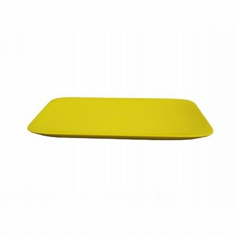 Yellow serving plate