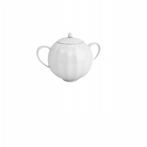 White sugar pot surro