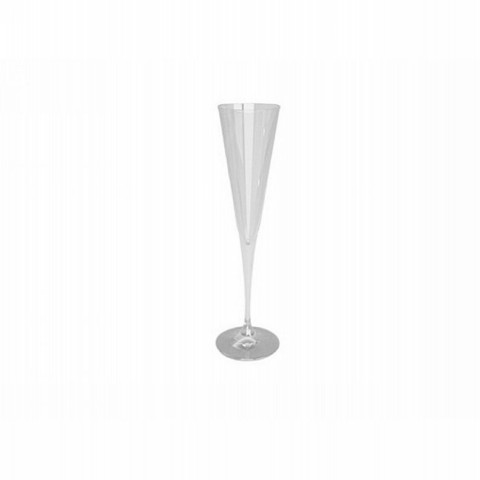 White tulip champagne glass
