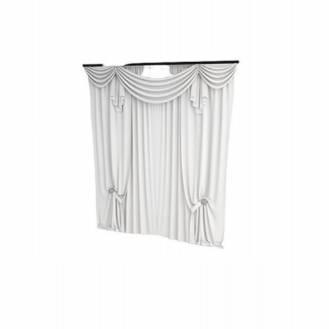 Formal White Curtain